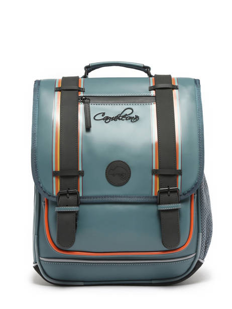 Sac à Dos Vintage North 2 Compartiments Cameleon Bleu vintage north SD39 vue secondaire 8