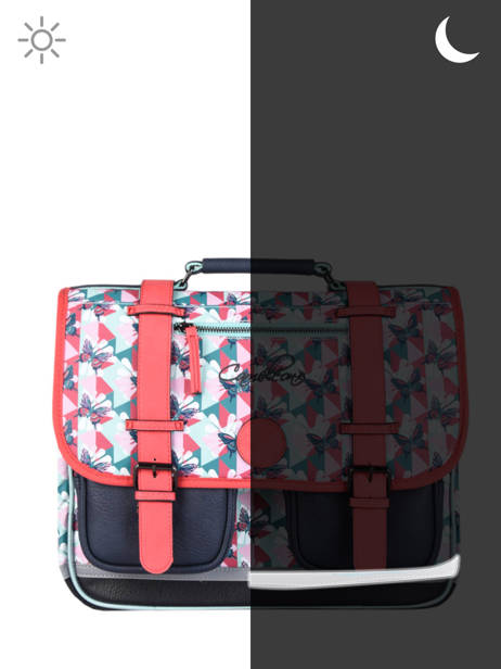 Cartable 2 Compartiments Cameleon vintage fantasy PBVGCA35 vue secondaire 6