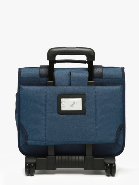 Wheeled Schoolbag 2 Compartments Cameleon Blue vintage color CR38 other view 4