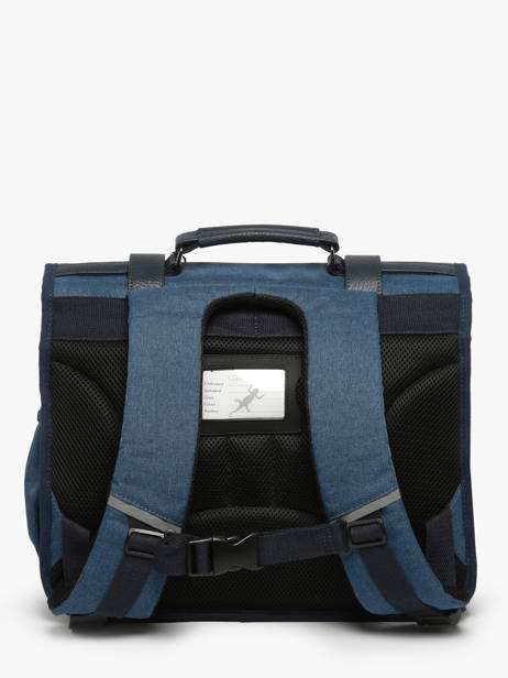 Satchel 2 Compartments Cameleon Blue vintage color CA38 other view 4