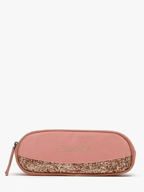 Trousse Enfant 2 Compartiments Cameleon Rose vintage fantasy TROU