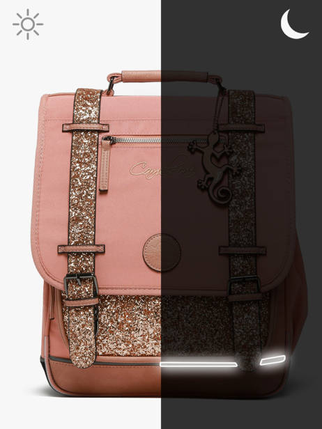 2-compartment Vintage Fantasy Backpack Cameleon Pink vintage fantasy SD39 other view 8
