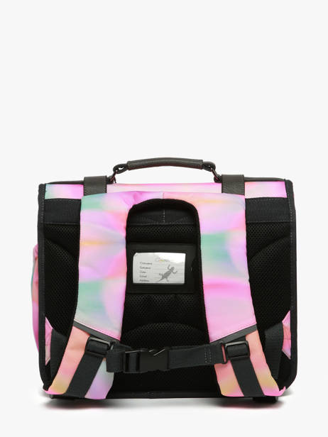 Satchel For Kids 2 Compartments Cameleon Pink vintage fantasy CA35 other view 4