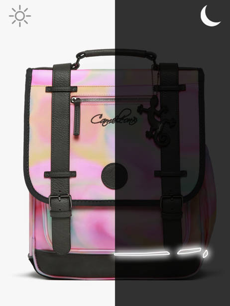 Sac à Dos Vintage Fantasy 2 Compartiments Cameleon Rose vintage fantasy SD39 vue secondaire 7