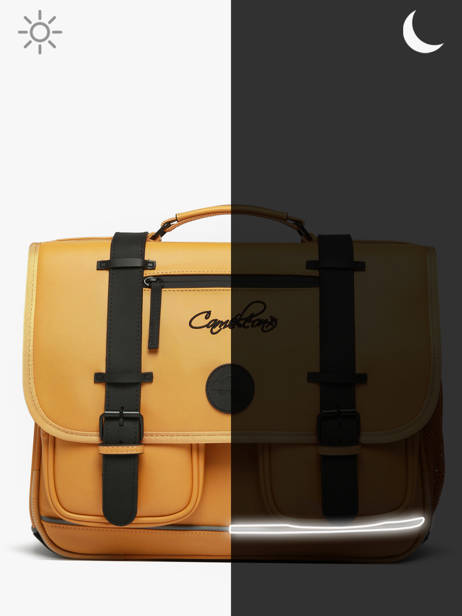 Cartable Vintage North Cameleon Jaune vintage north CA41 vue secondaire 7