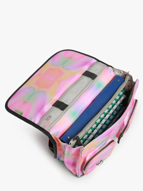 Cartable Enfant 2 Compartiments Cameleon Rose vintage fantasy CA38 vue secondaire 3
