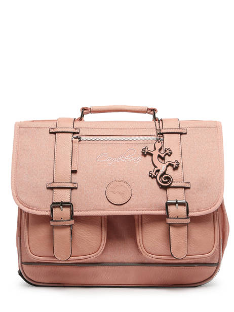 Cartable 2 Compartiments Cameleon Rose vintage color CA38 vue secondaire 6