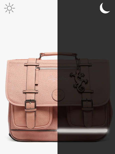 Cartable 2 Compartiments Cameleon Rose vintage color CA146Q vue secondaire 7