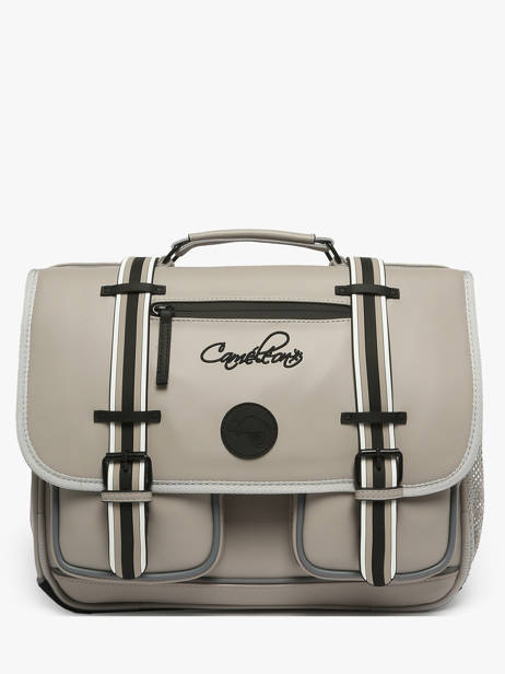 Boekentas 2 Compartimenten Cameleon Grijs vintage north CA38