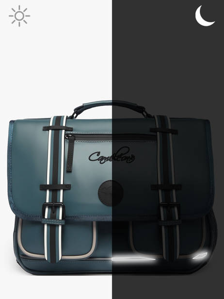 Cartable Vintage North Cameleon Bleu vintage north CA38 vue secondaire 7
