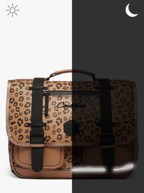 Cartable Vintage North Cameleon Marron vintage north CA41 vue secondaire 7