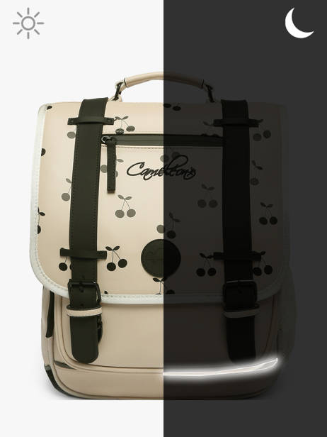 Sac à Dos Vintage North 2 Compartiments Cameleon Beige vintage north SD39 vue secondaire 7