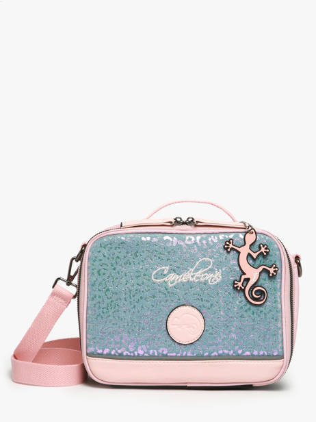 Lunchtas 1 Compartiment Cameleon Blauw vintage fantasy BL24