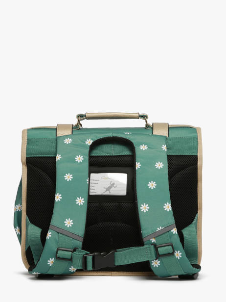 Cartable Enfant 2 Compartiments Cameleon Vert vintage fantasy CA35 vue secondaire 4
