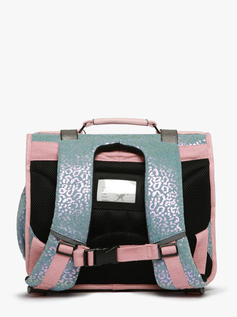 Cartable Enfant 2 Compartiments Cameleon Bleu vintage fantasy CA35 vue secondaire 4