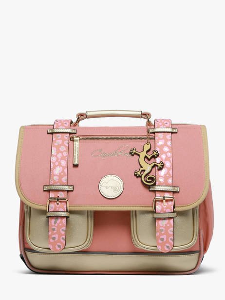 Cartable Enfant 2 Compartiments Cameleon Rose vintage fantasy CA35