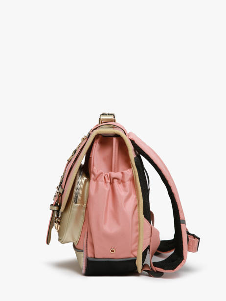 Cartable Enfant 2 Compartiments Cameleon Rose vintage fantasy CA35 vue secondaire 2