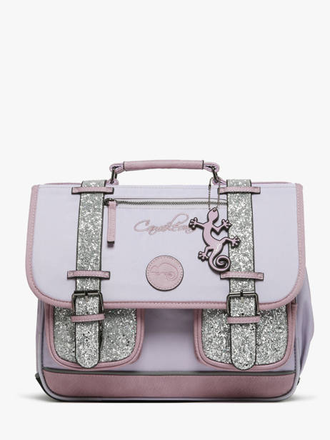 Cartable Enfant 2 Compartiments Cameleon Violet vintage fantasy CA35