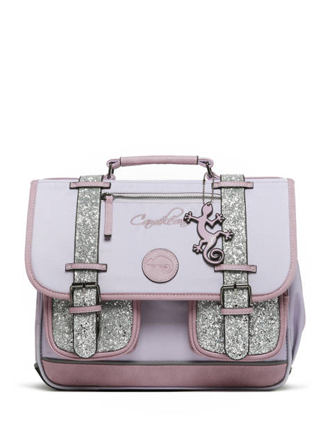 Cartable Enfant 2 Compartiments Cameleon Violet vintage fantasy CA35 vue secondaire 6