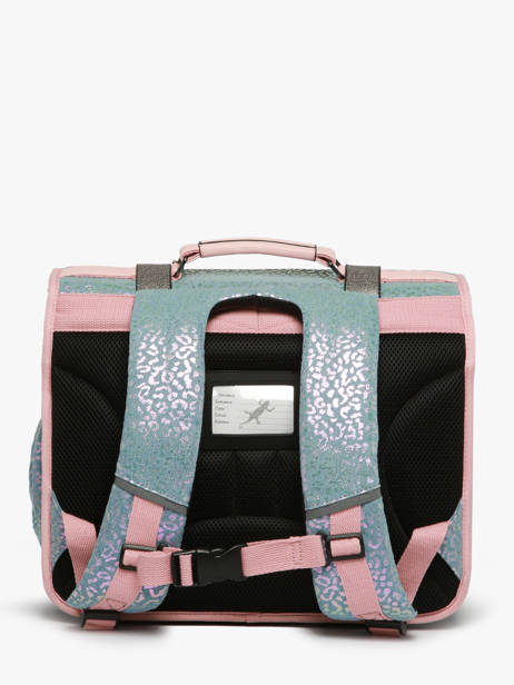 Satchel For Kids 2 Compartments Cameleon Blue vintage fantasy CA38 other view 4
