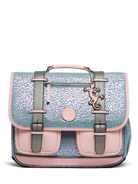 Satchel For Kids 2 Compartments Cameleon Blue vintage fantasy CA38 other view 6