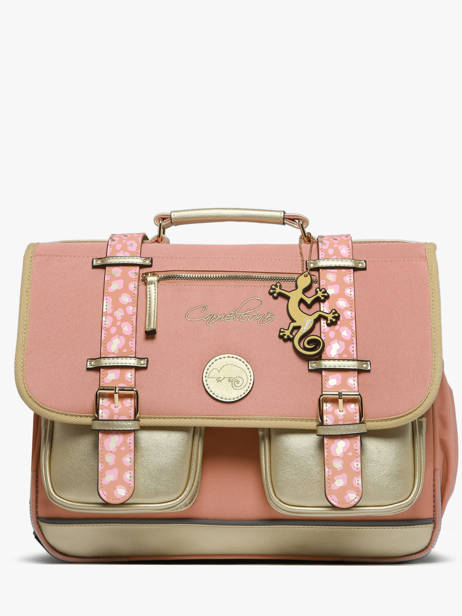 Cartable Enfant 2 Compartiments Cameleon Rose vintage fantasy CA38
