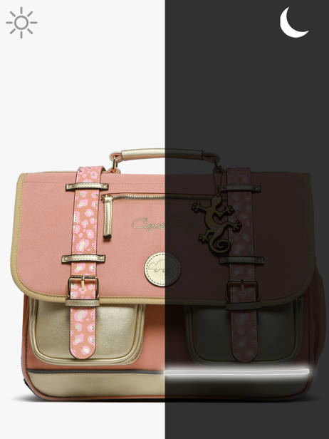 Cartable Enfant 2 Compartiments Cameleon Rose vintage fantasy CA38 vue secondaire 7