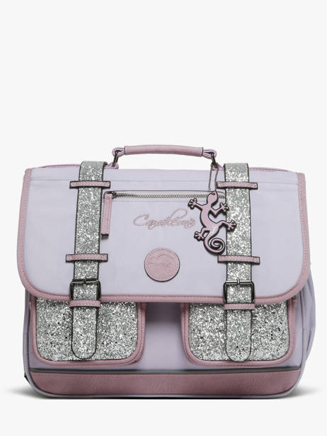 Cartable Enfant 2 Compartiments Cameleon Violet vintage fantasy CA38