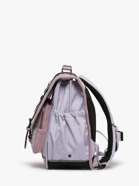 Cartable Enfant 2 Compartiments Cameleon Violet vintage fantasy CA38 vue secondaire 2