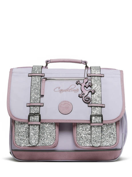 Cartable Enfant 2 Compartiments Cameleon Violet vintage fantasy CA38 vue secondaire 6
