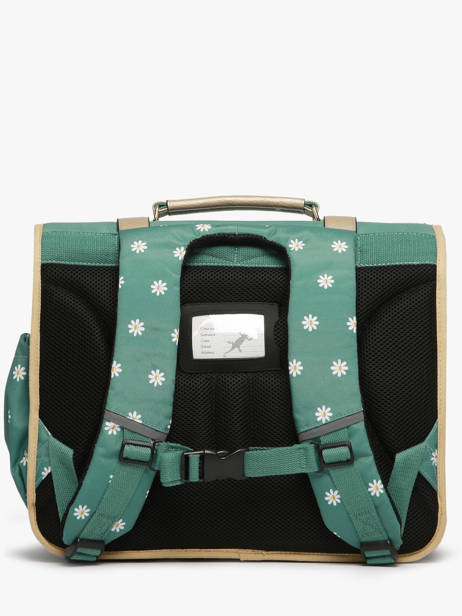 Cartable Enfant 3 Compartiments Cameleon Vert vintage fantasy CA41 vue secondaire 4