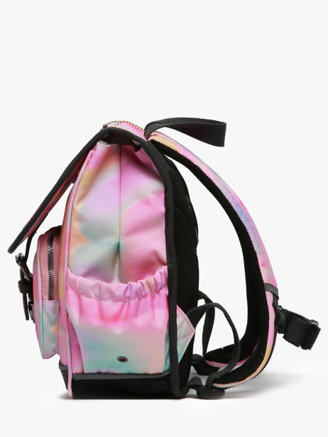 Rugzak 1 Compartiment Cameleon Roze vintage fantasy SD30 ander zicht 2