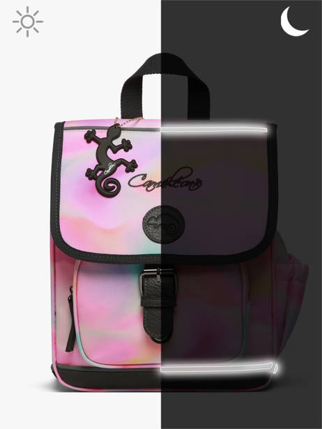 Rugzak 1 Compartiment Cameleon Roze vintage fantasy SD30 ander zicht 7