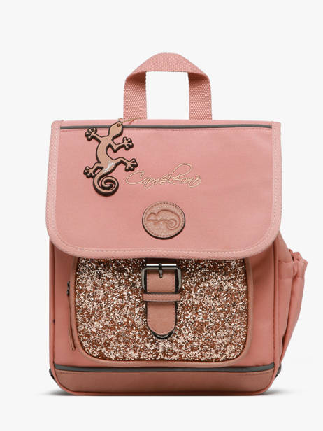 Sac  Dos 1 Compartiment Cameleon Rose vintage fantasy SD30