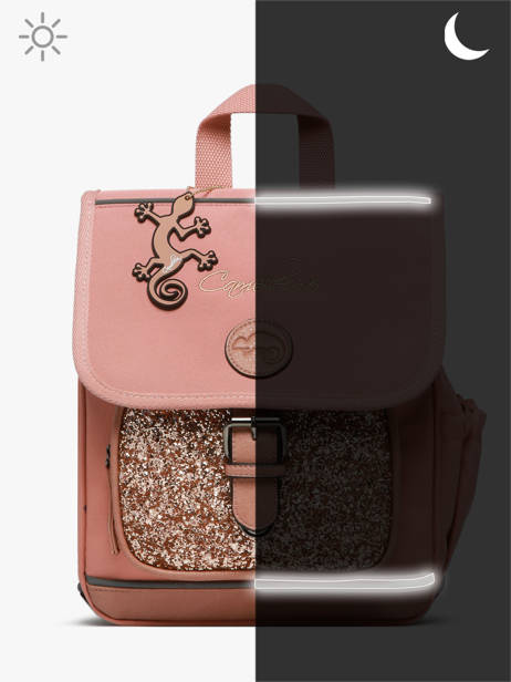 Rugzak 1 Compartiment Cameleon Roze vintage fantasy SD30 ander zicht 7