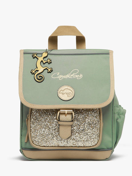 Sac  Dos 1 Compartiment Cameleon Vert vintage fantasy SD30