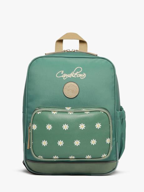 Sac  Dos 2 Compartiments Cameleon Vert vintage fantasy SD33