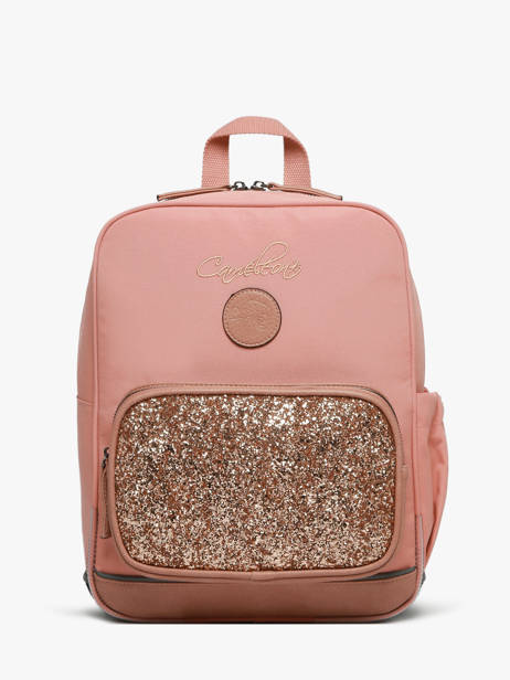 Sac  Dos 2 Compartiments Cameleon Rose vintage fantasy SD33