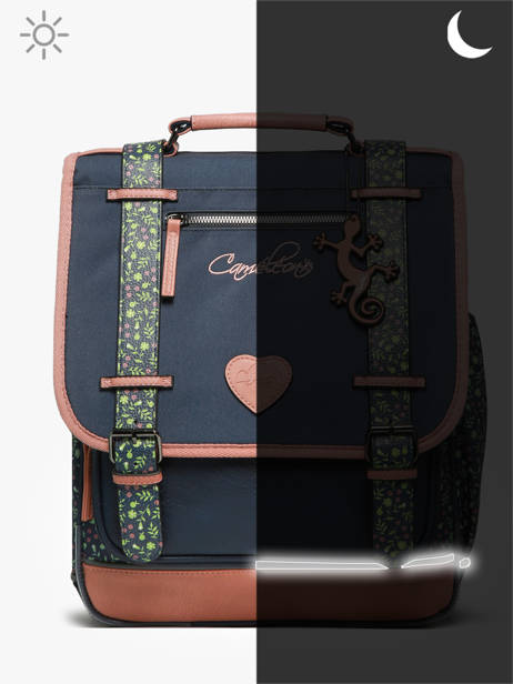 Sac à Dos Vintage Fantasy 2 Compartiments Cameleon Bleu vintage fantasy SD39 vue secondaire 7