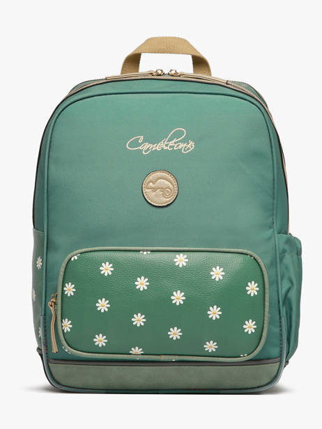 Sac  Dos 2 Compartiments Cameleon Vert vintage fantasy SO40