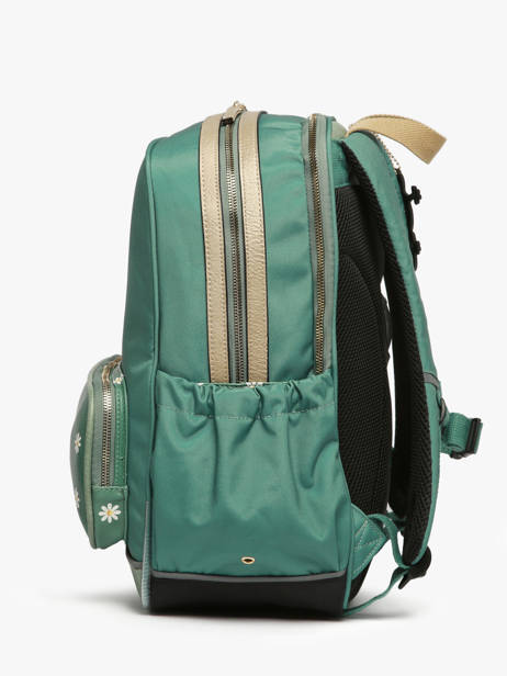 2-compartment Backpack Cameleon Green vintage fantasy SO40 other view 2
