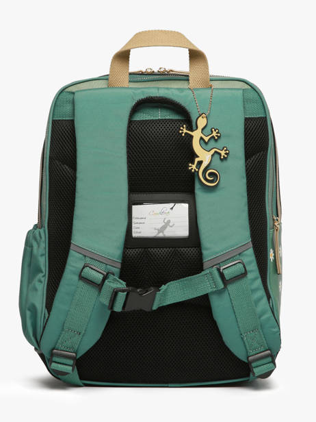 2-compartment Backpack Cameleon Green vintage fantasy SO40 other view 4