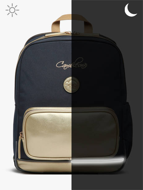 Sac à Dos 2 Compartiments Cameleon Bleu vintage fantasy SO40 vue secondaire 7