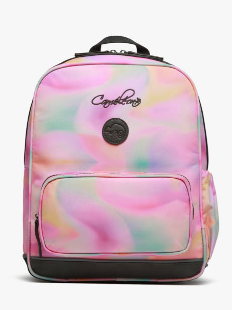 Sac  Dos 2 Compartiments Cameleon Rose vintage fantasy SO40