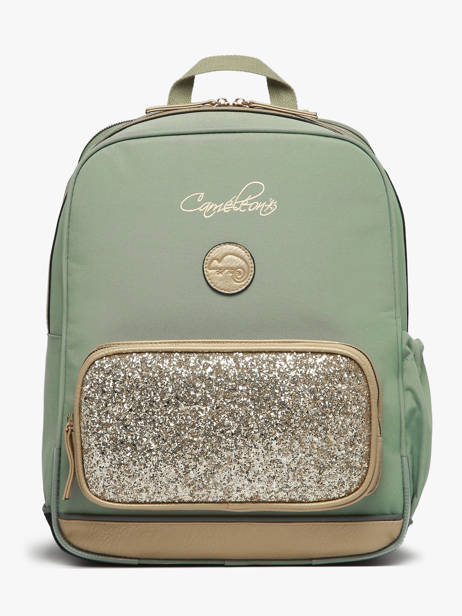 Sac  Dos 2 Compartiments Cameleon Vert vintage fantasy SO40