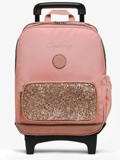2-compartment Wheeled Schoolbag Cameleon Pink vintage fantasy SR40
