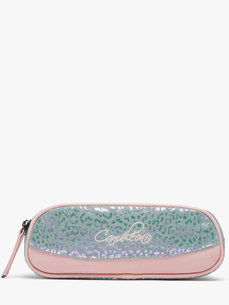 Trousse Enfant 2 Compartiments Cameleon Bleu vintage fantasy TROU