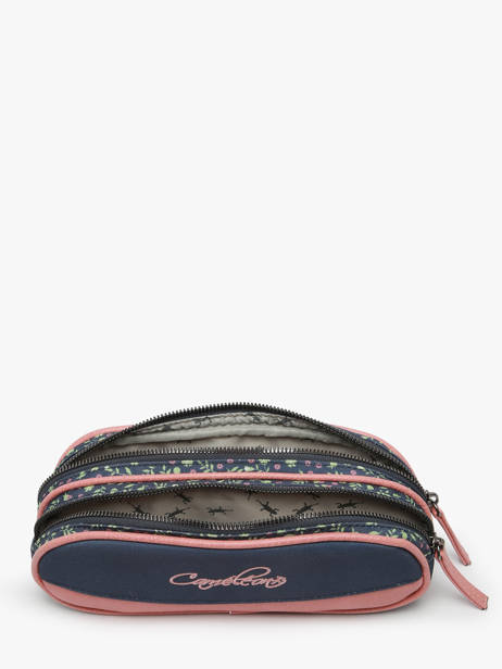 Pencil Case For Kids 2 Compartments Cameleon Blue vintage fantasy TROU other view 1