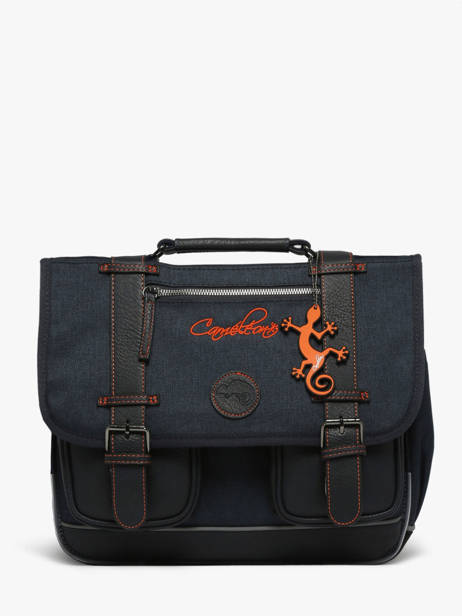 Satchel For Kids 2 Compartments Cameleon Blue vintage urban CA35