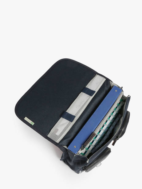 Boekentas Voor Kinderen 2 Compartimenten Cameleon Blauw vintage urban CA35 ander zicht 3
